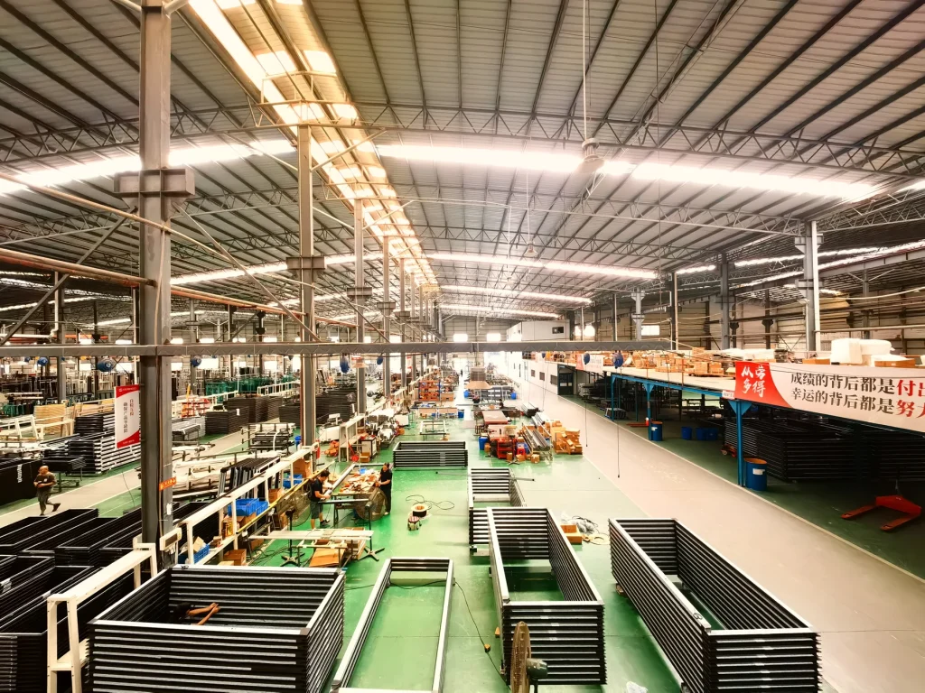 Starveil Facade curtain wall factory audit: factory floor overview in Foshan, China
